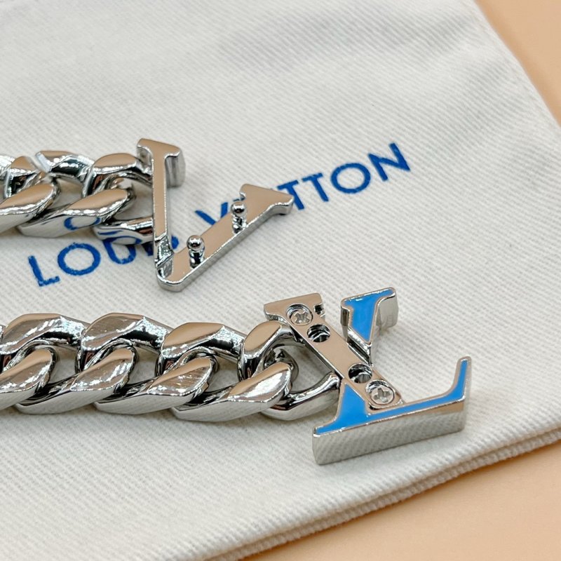 Louis Vuitton LV Cuban Chain Bracelet Blue view