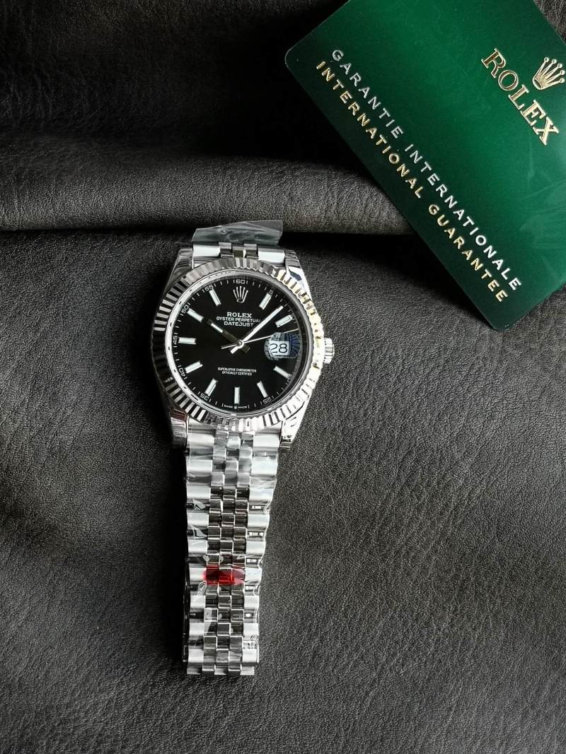 Rolex Datejust 41mm Steel Black Dial Watch