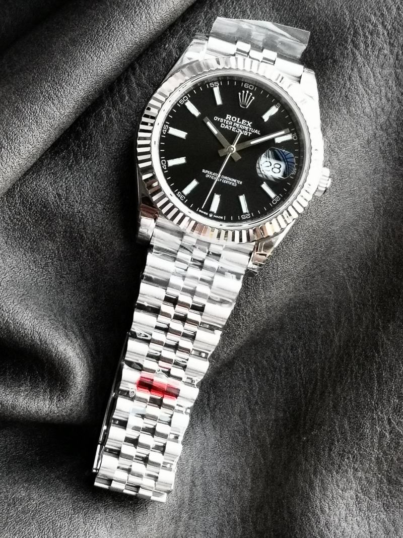 Rolex Datejust 41mm Steel Black Dial Watch view