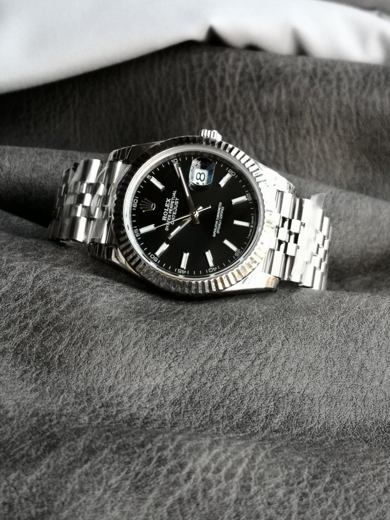Rolex Datejust 41mm Steel Black Dial Watch view