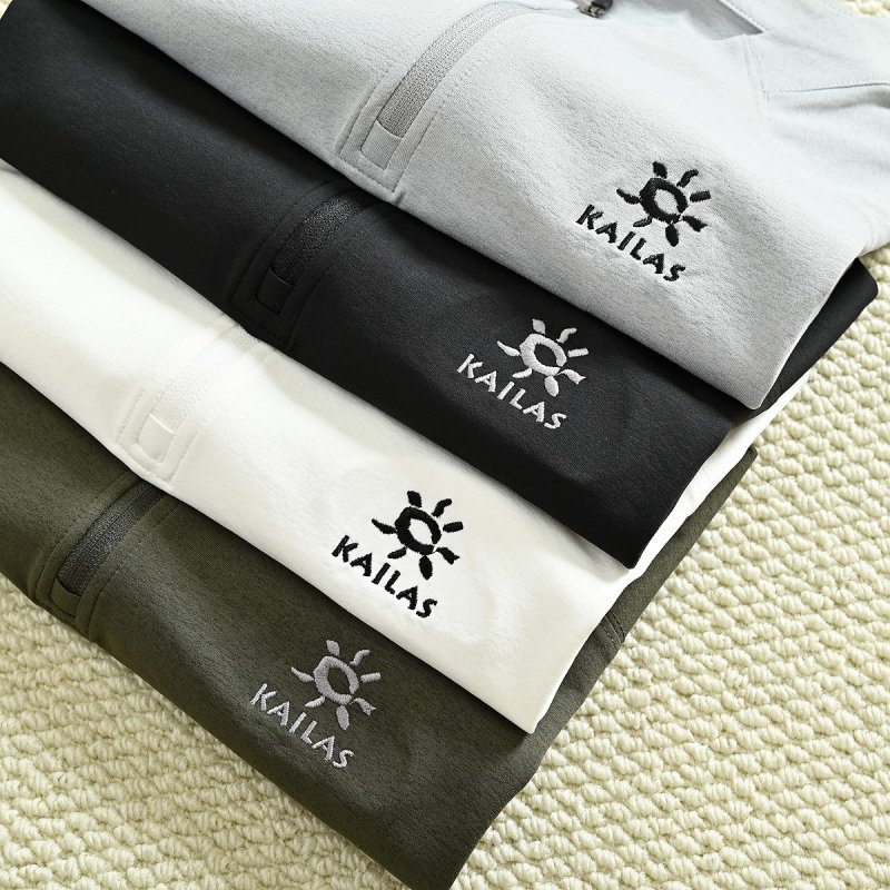 Kailas Sun Logo Embroidered T-Shirt White view