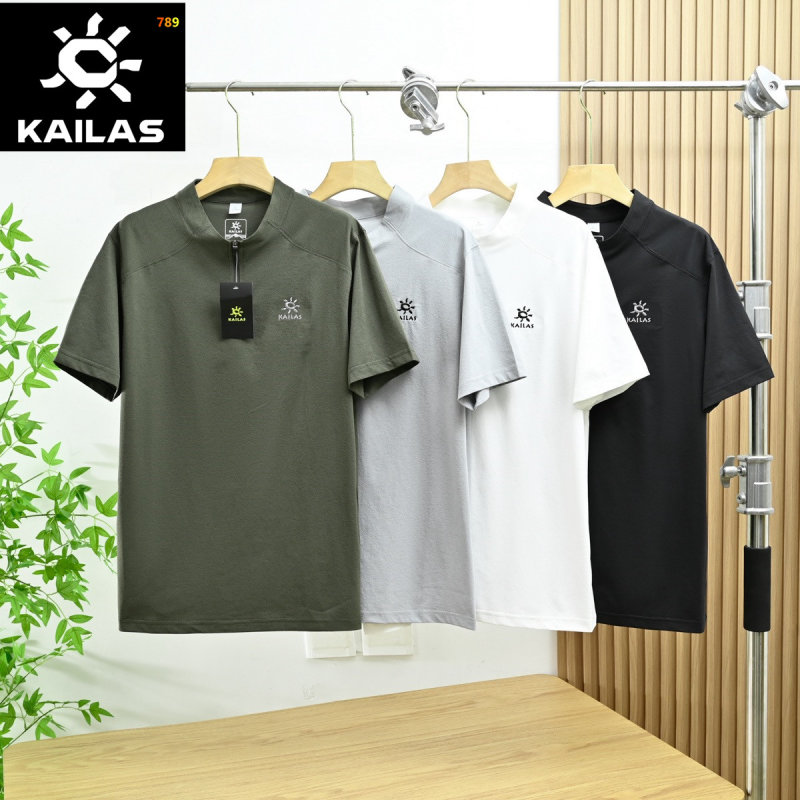 Kailas Sun Logo Embroidered T-Shirt White view