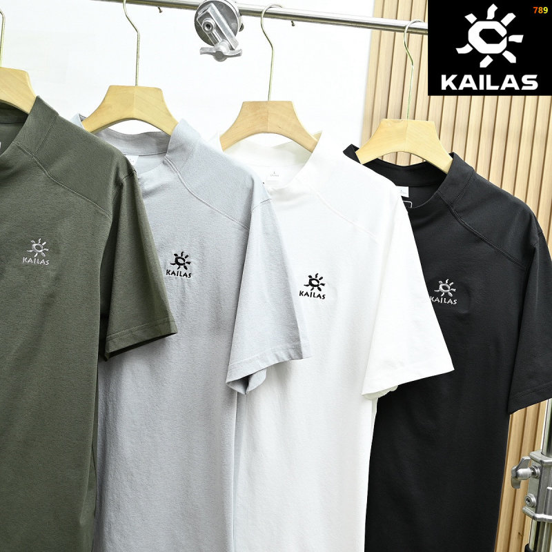 Kailas Sun Logo Embroidered T-Shirt White view