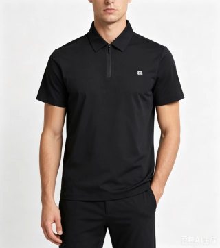 Kolon Sport Half-Zip Speed-Dry Polo Shirt Black view 7
