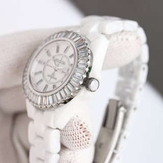 Chanel J12 33mm White Ceramic Automatic Watch view 6