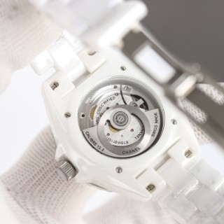 Chanel J12 33mm White Ceramic Automatic Watch view 7