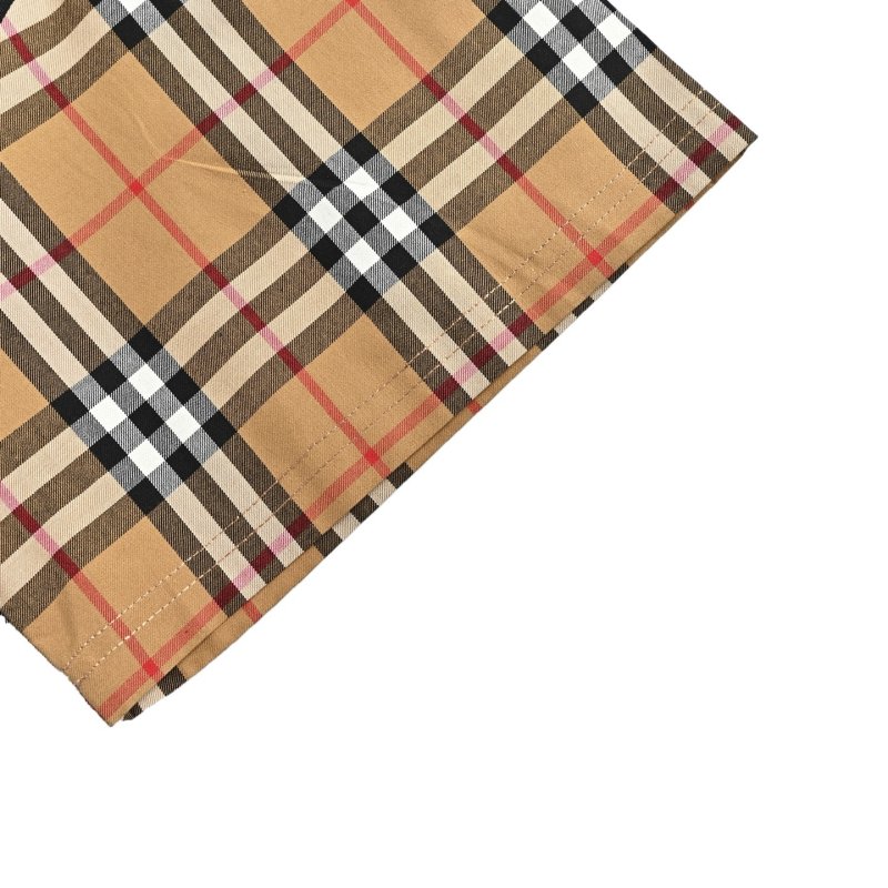 Burberry Check Sleeve Black T-Shirt view