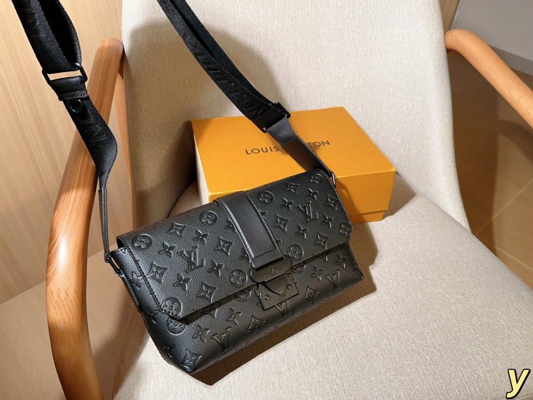 Louis Vuitton S-Cape Black Embossed Messenger Bag view