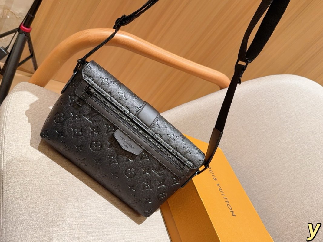 Louis Vuitton S-Cape Black Embossed Messenger Bag view
