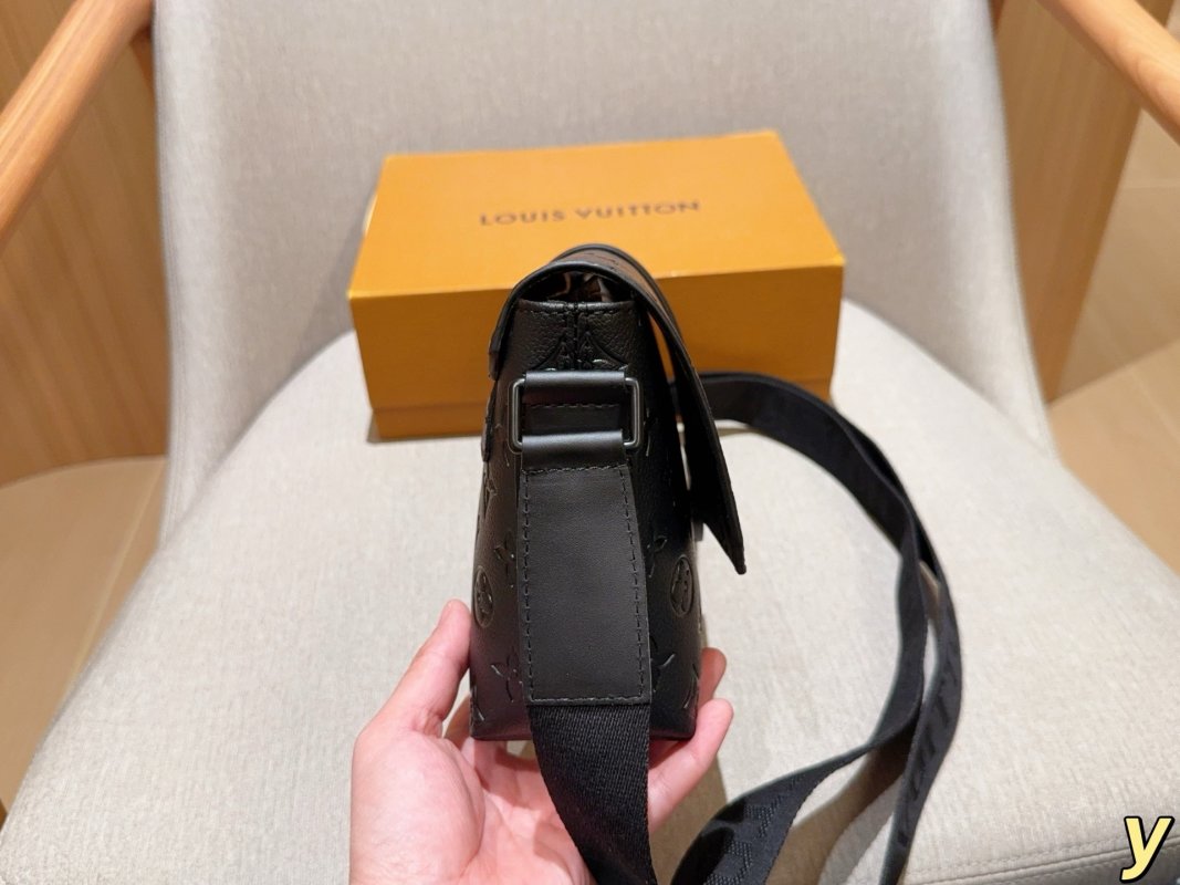 Louis Vuitton S-Cape Black Embossed Messenger Bag view