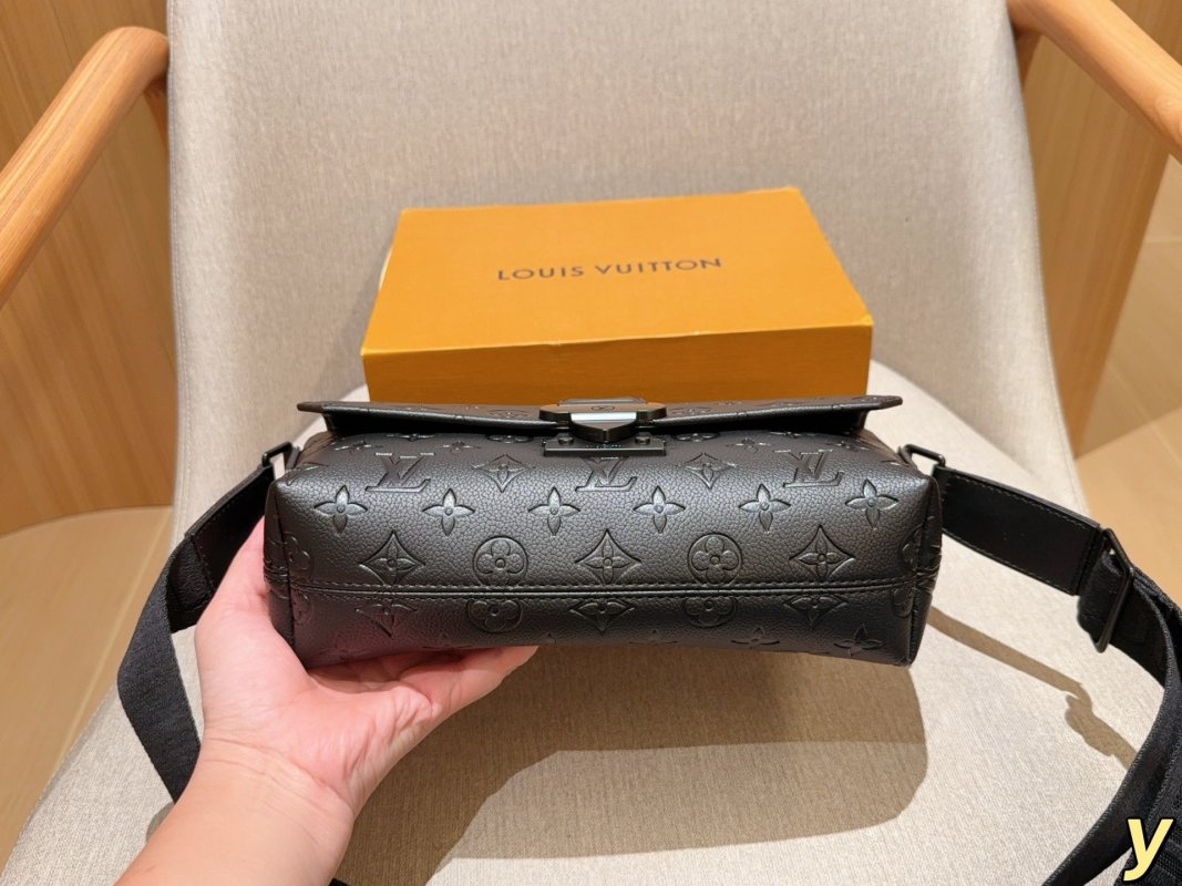 Louis Vuitton S-Cape Black Embossed Messenger Bag view