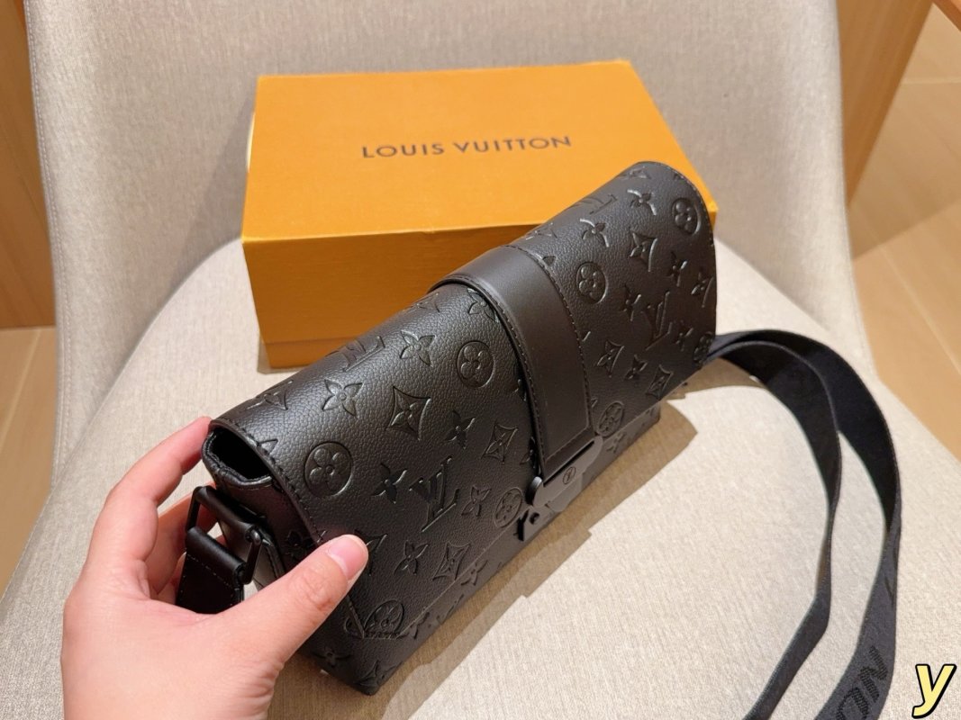 Louis Vuitton S-Cape Black Embossed Messenger Bag view