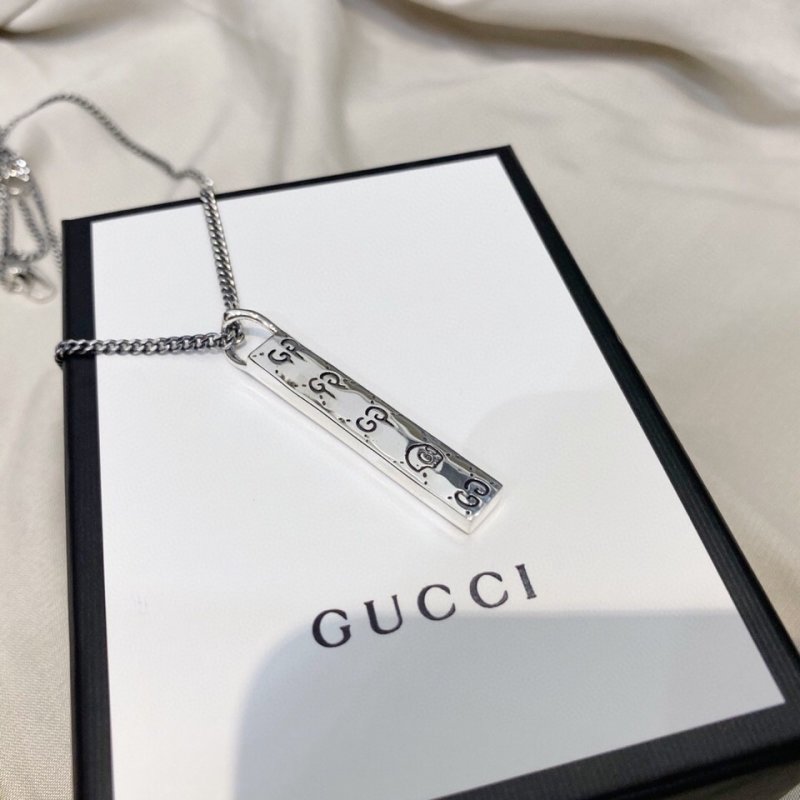 Gucci Ghost Sterling Silver Pendant Necklace