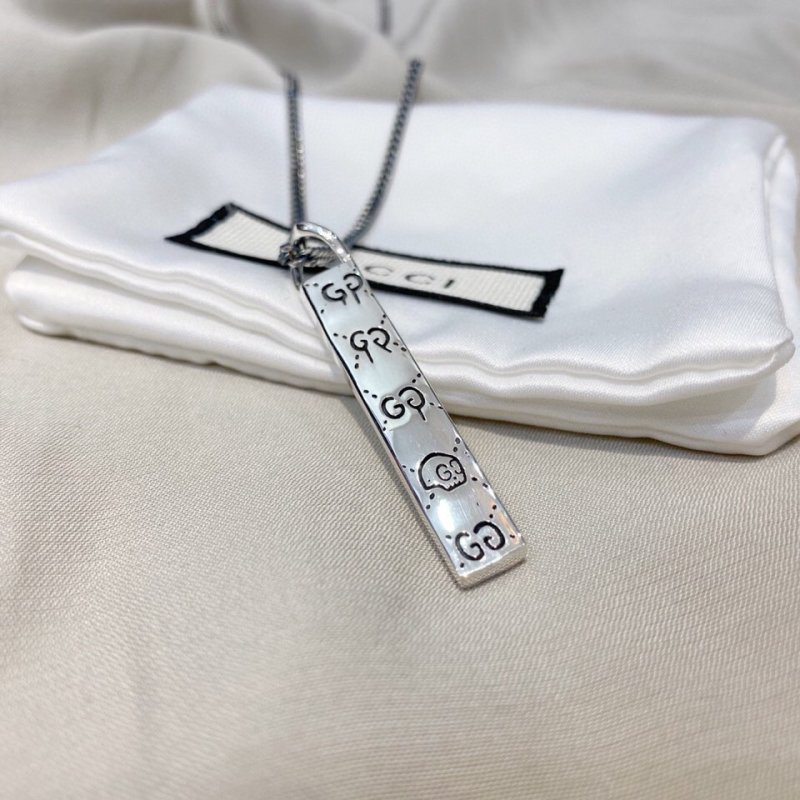 Gucci Ghost Sterling Silver Pendant Necklace view