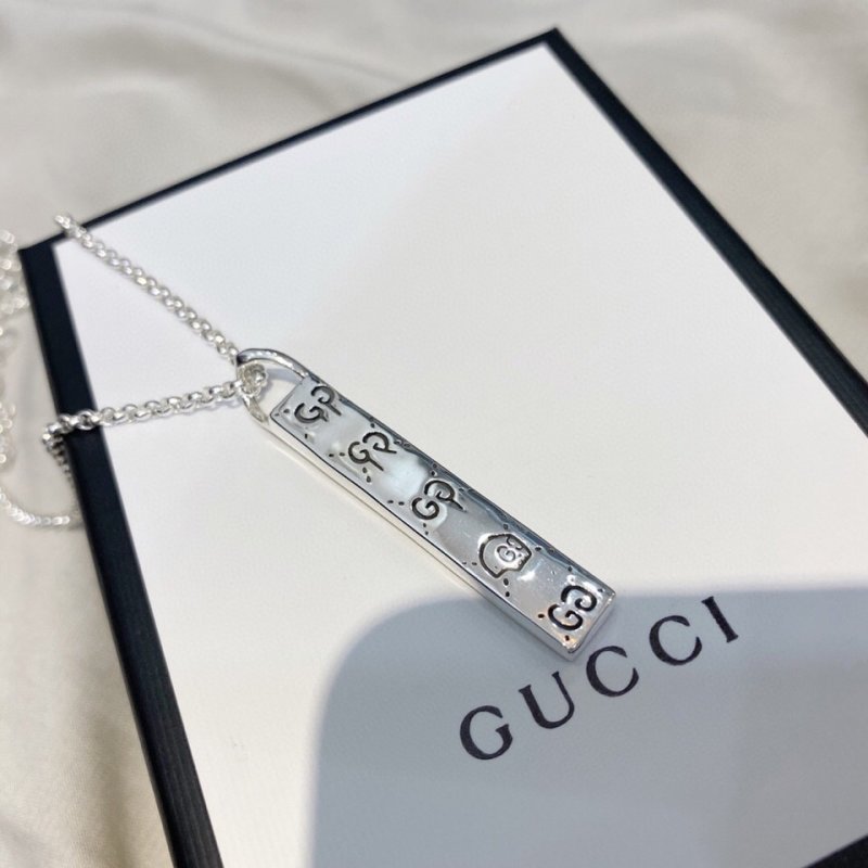Gucci Ghost Sterling Silver Pendant Necklace view