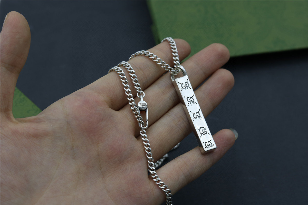 Gucci Ghost Sterling Silver Pendant Necklace view