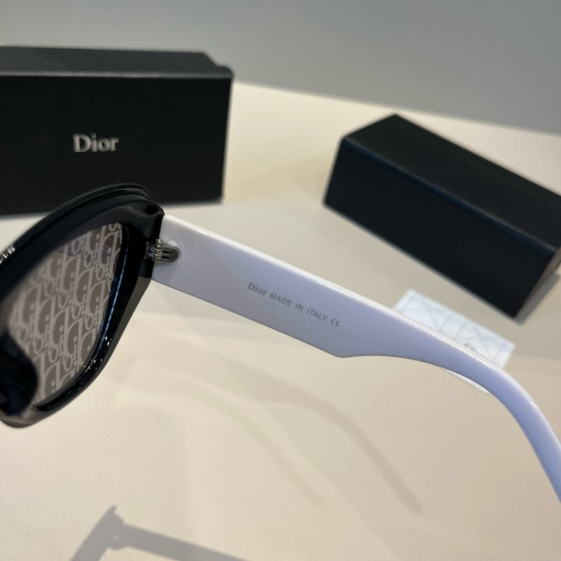 Dior Club Black Cat-Eye Sunglasses with Gold Star Detail view