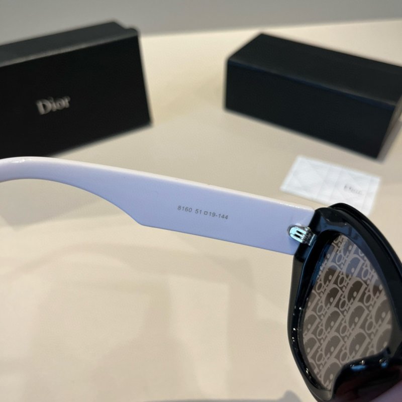 Dior Club Black Cat-Eye Sunglasses with Gold Star Detail view