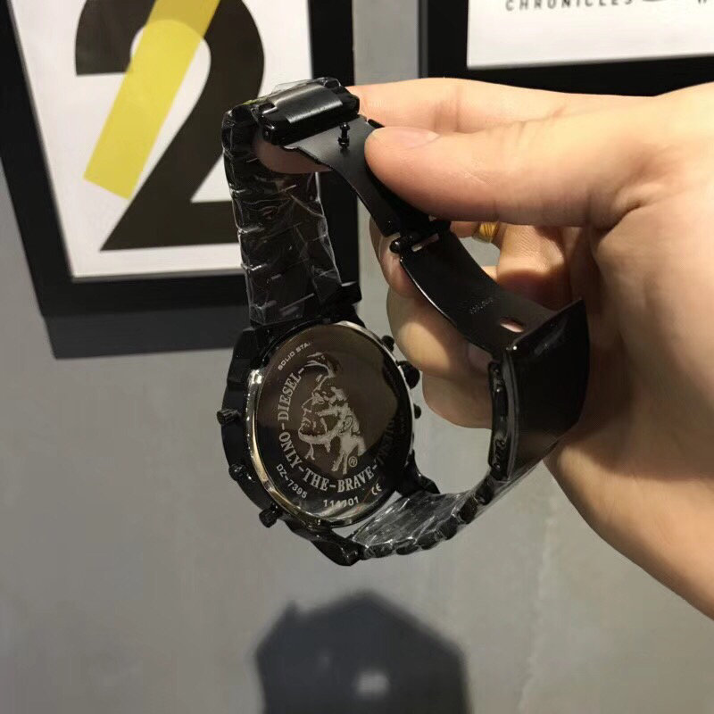 Diesel DZ7314 Mega Chief Chronograph Black Steel Watch view