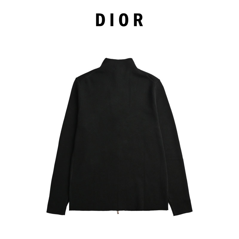 Dior Charcoal Grey Wool Zip Jacket view