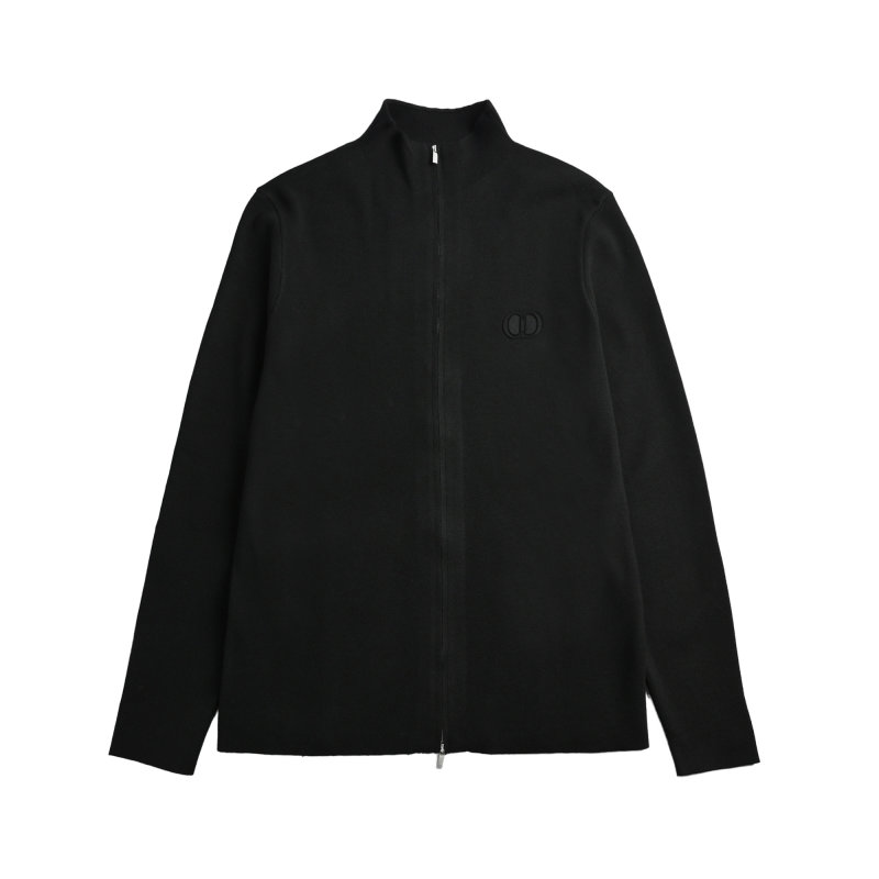 Dior Charcoal Grey Wool Zip Jacket view