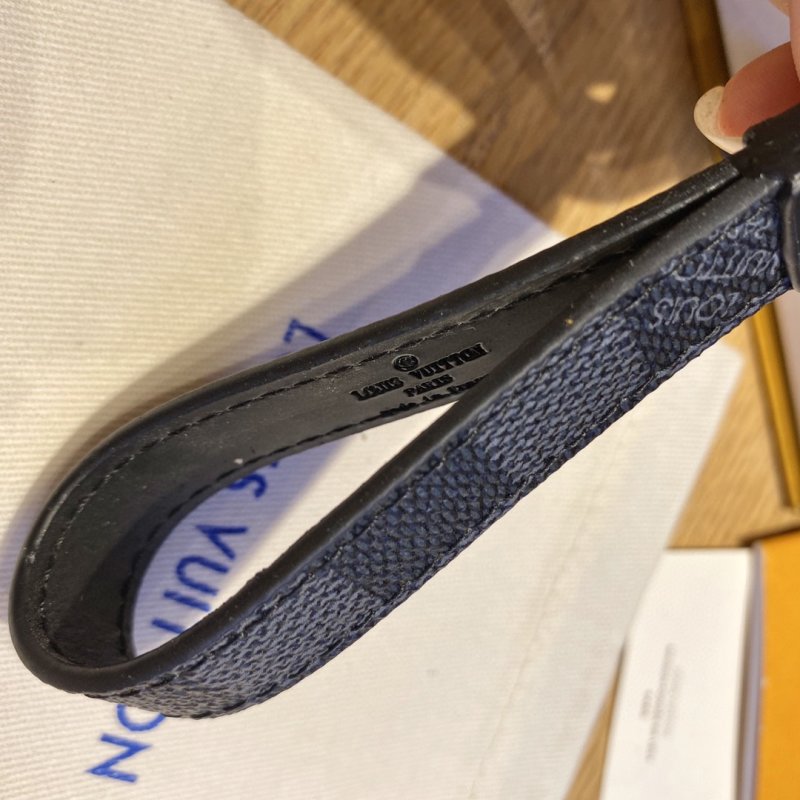 Louis Vuitton Monogram Eclipse Dragonne Keychain Black view