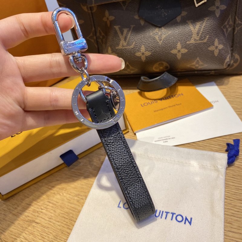 Louis Vuitton Monogram Eclipse Dragonne Keychain Black view