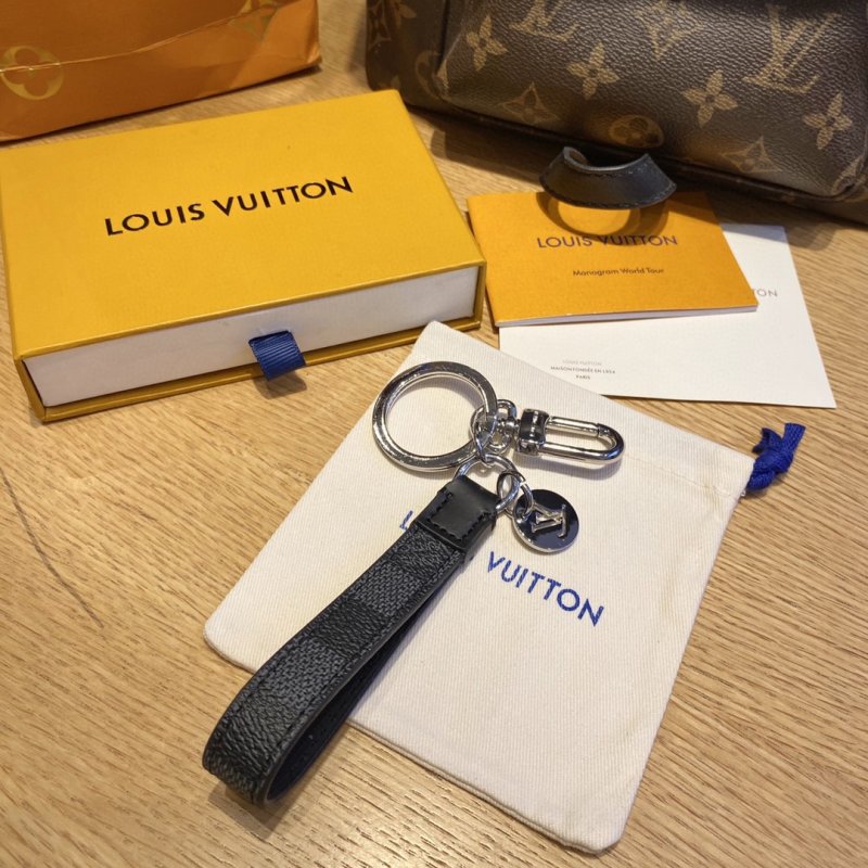 Louis Vuitton Monogram Eclipse Dragonne Keychain Black view