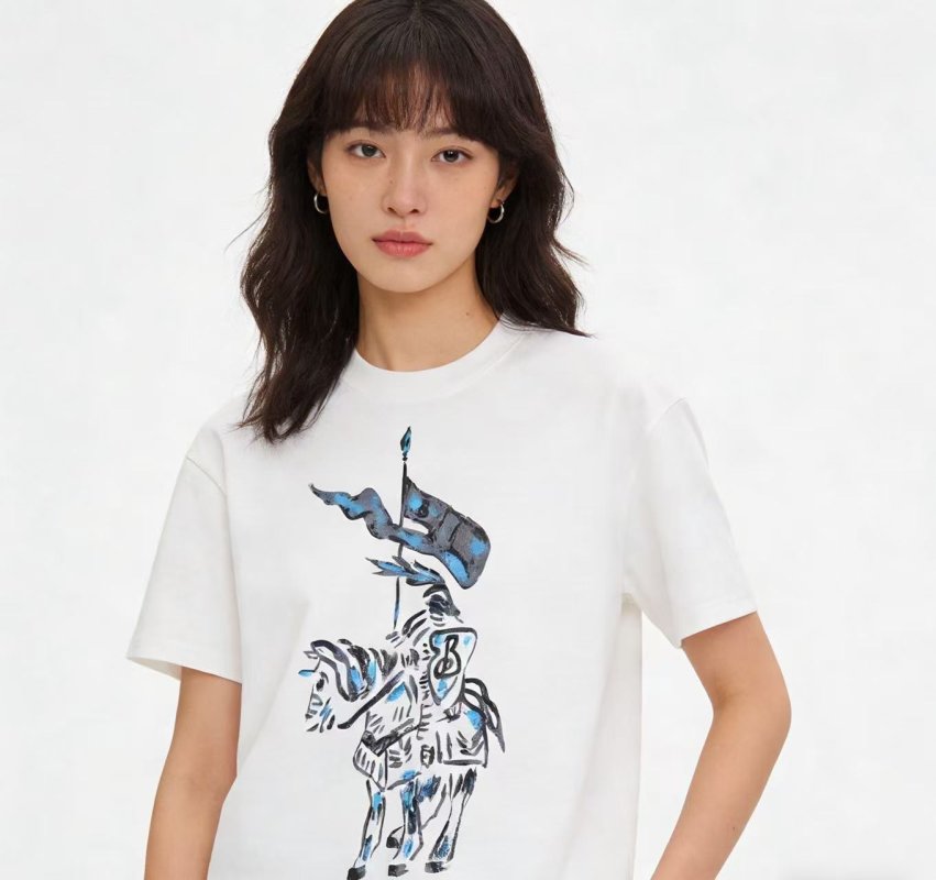 Burberry White Elephant Flag Graphic T-Shirt view
