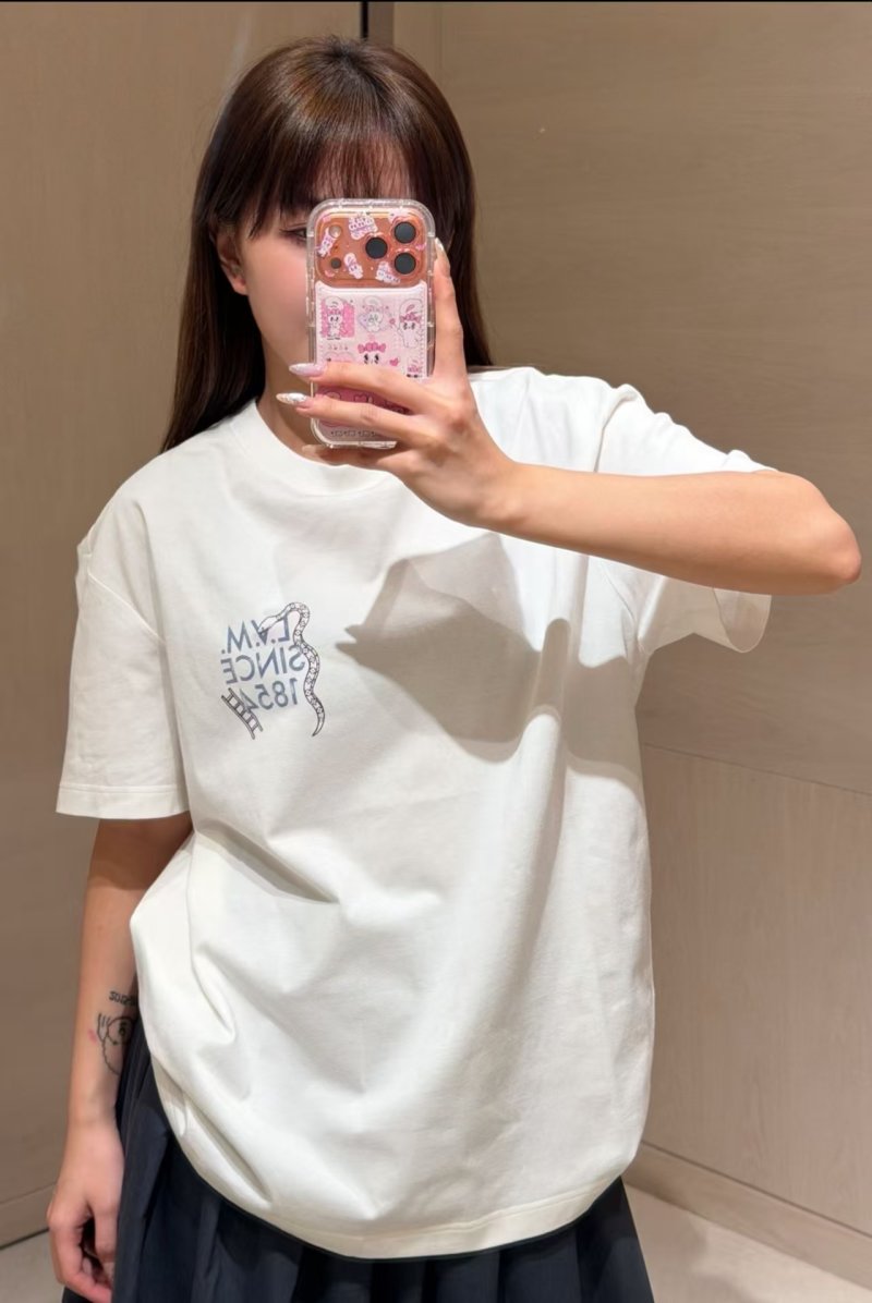 White Graphic Print Short Sleeve T-Shirt