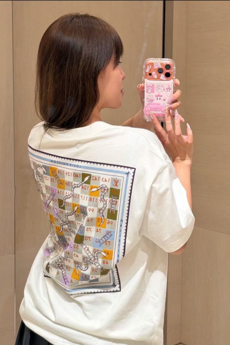White Graphic Print Short Sleeve T-Shirt view
