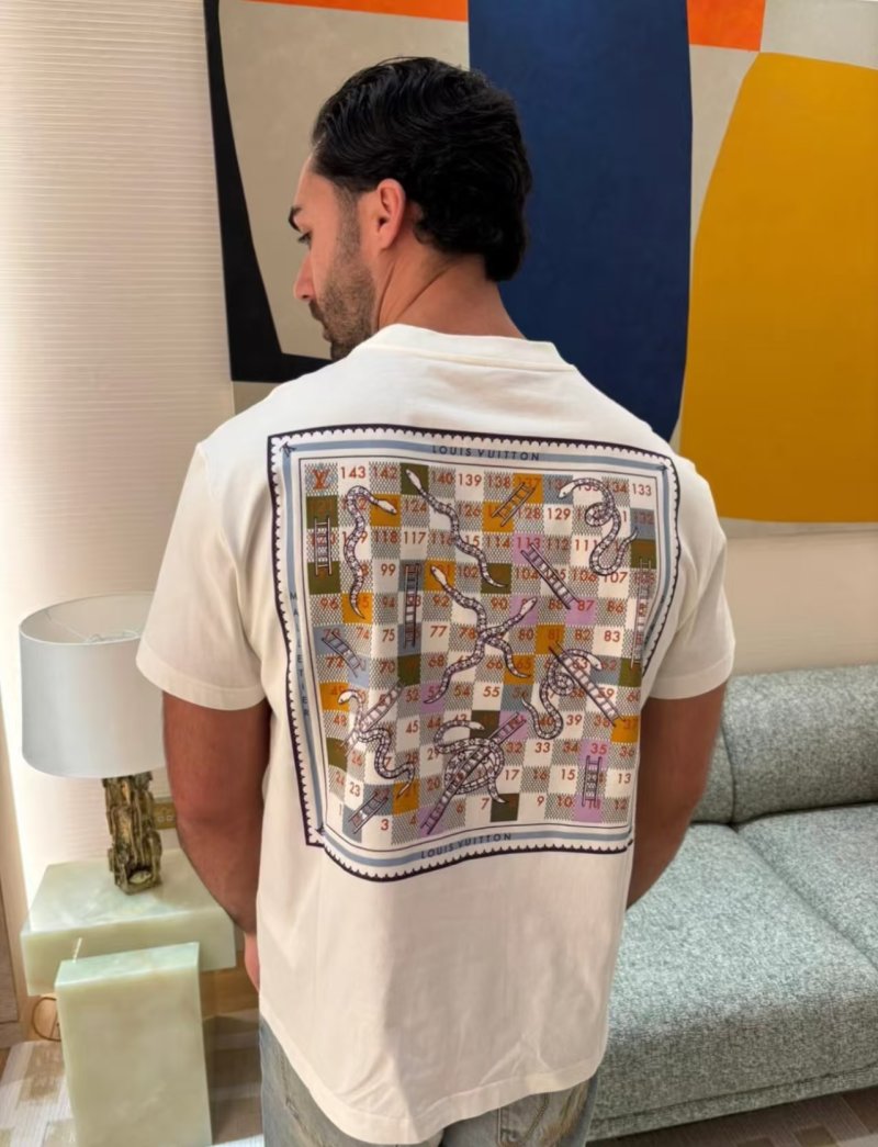 White Graphic Print Short Sleeve T-Shirt view