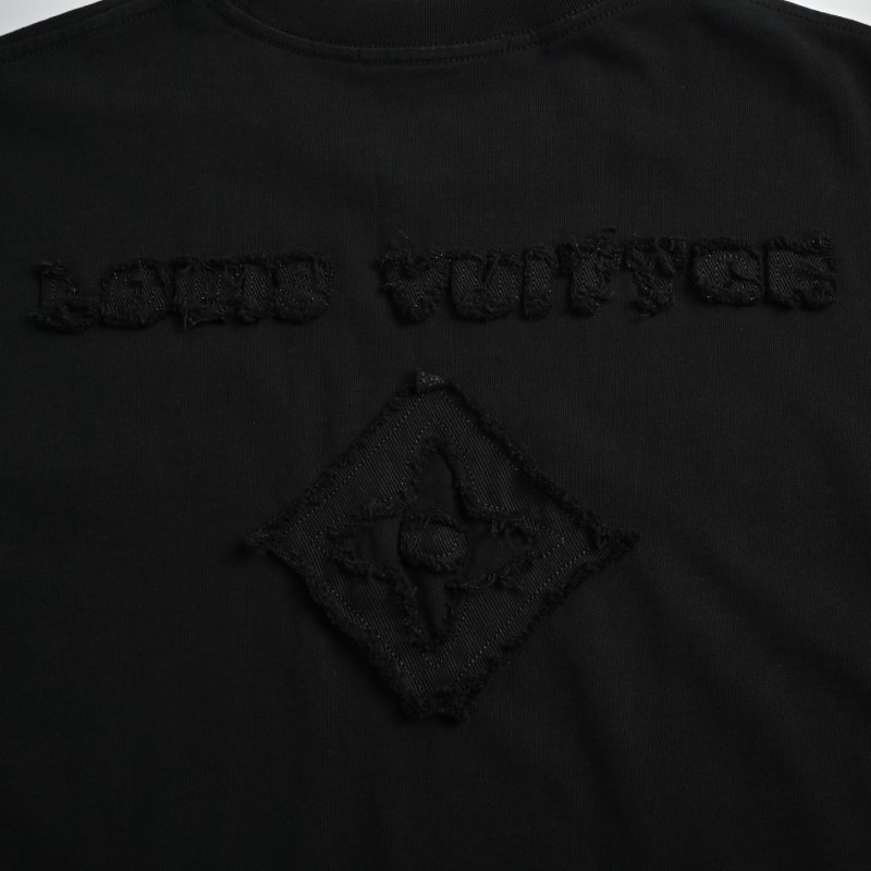 Louis Vuitton Black Monogram Embroidered T-Shirt view