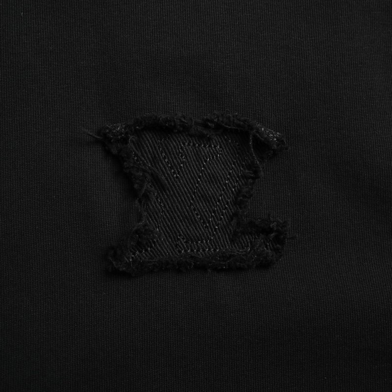 Louis Vuitton Black Monogram Embroidered T-Shirt view