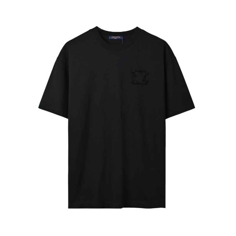 Louis Vuitton Black Monogram Embroidered T-Shirt view