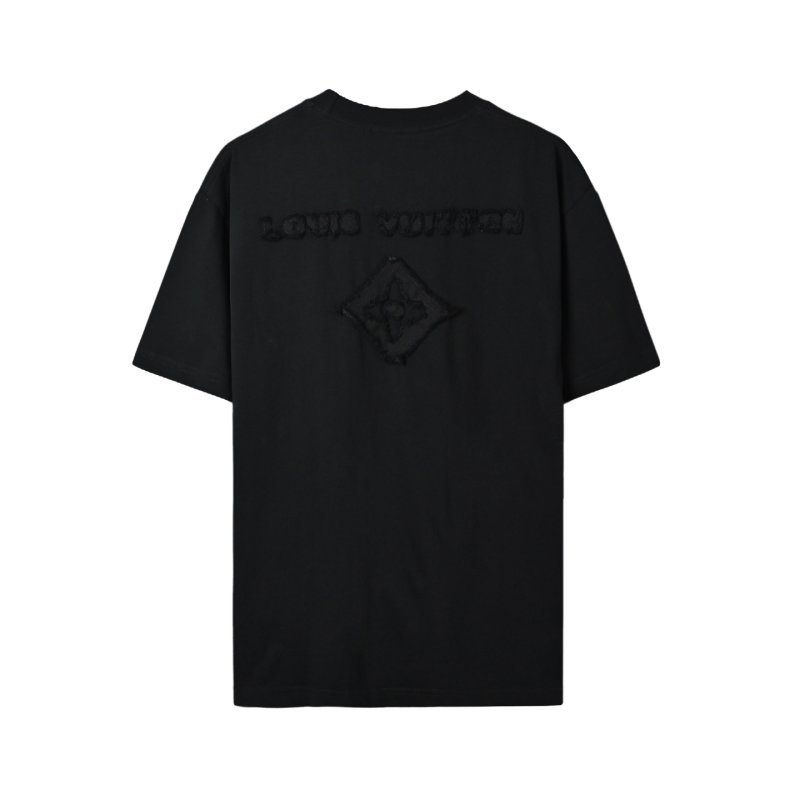 Louis Vuitton Black Monogram Embroidered T-Shirt view