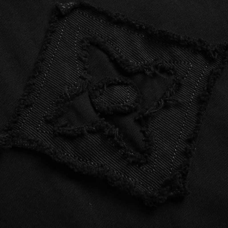 Louis Vuitton Black Monogram Embroidered T-Shirt view