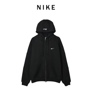 Nike Swoosh Black Windbreaker Jacket view 11