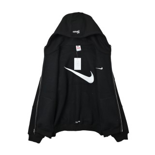 Nike Swoosh Black Windbreaker Jacket view 15