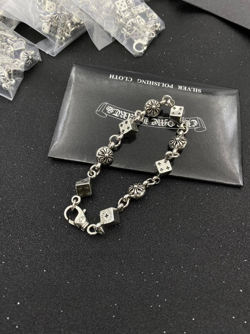 Chrome Hearts Dice Link Bracelet Silver