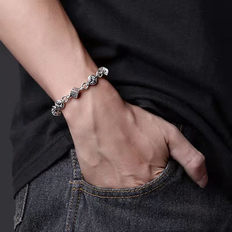 Chrome Hearts Dice Link Bracelet Silver view