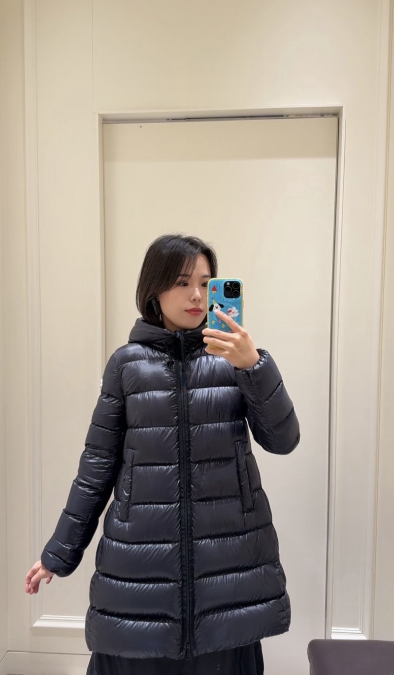 Black Puffer Down Jacket Women's Winter Coat