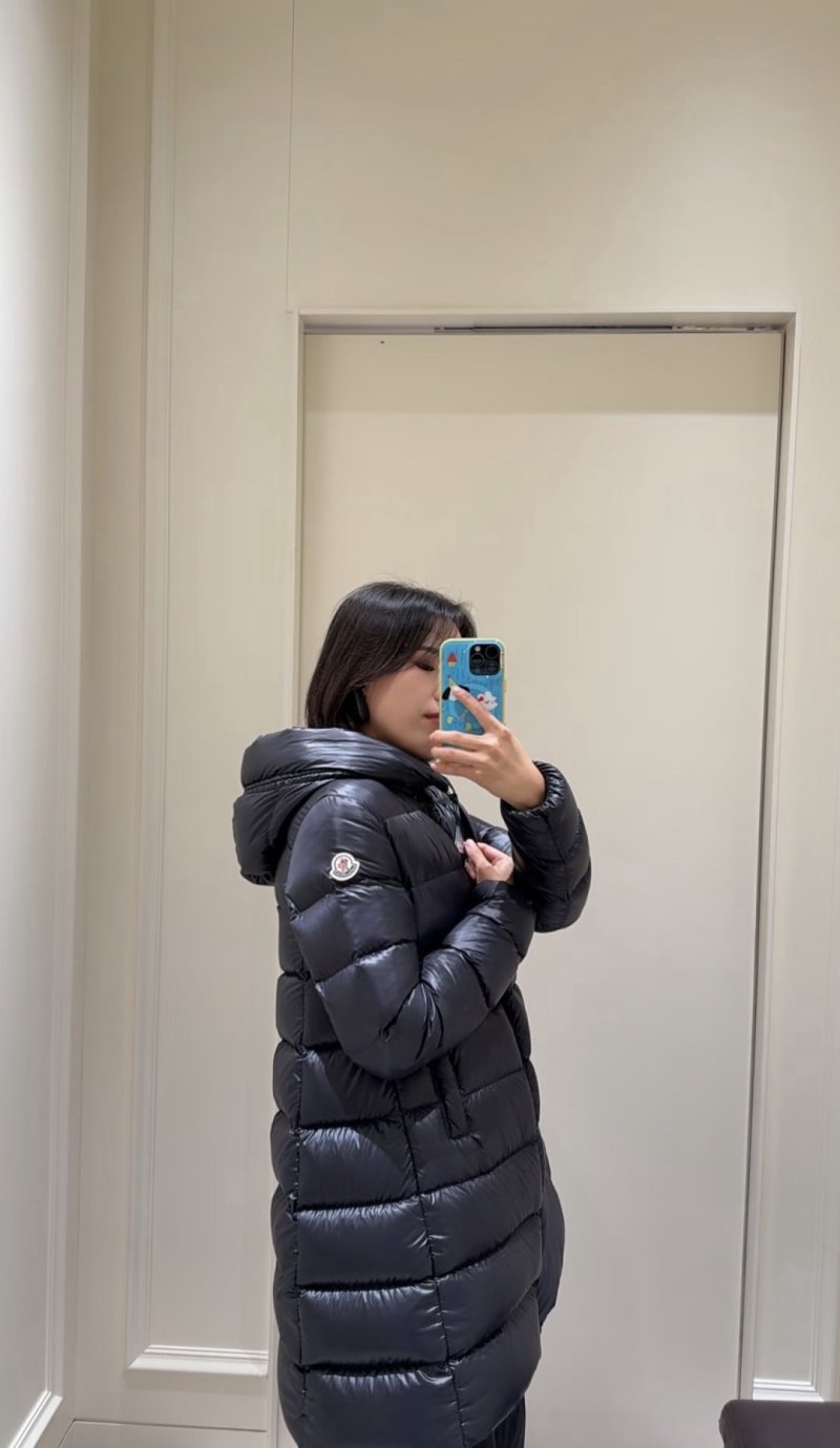 Black Puffer Down Jacket Women's Winter Coat view