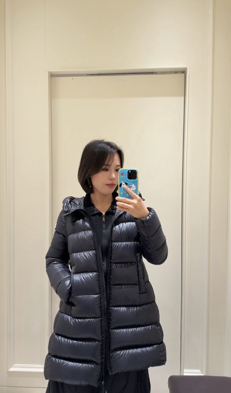 Black Puffer Down Jacket Women's Winter Coat view