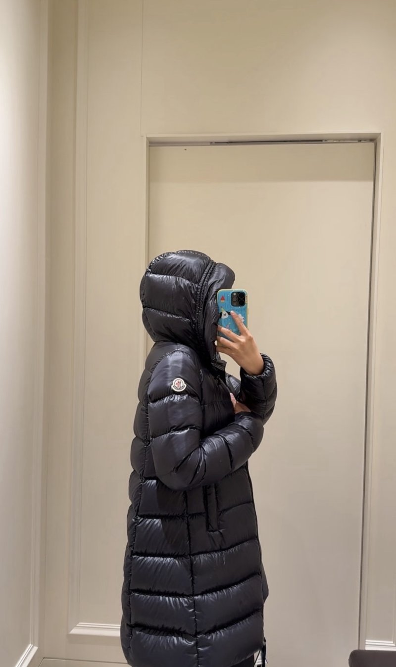 Black Puffer Down Jacket Women's Winter Coat view