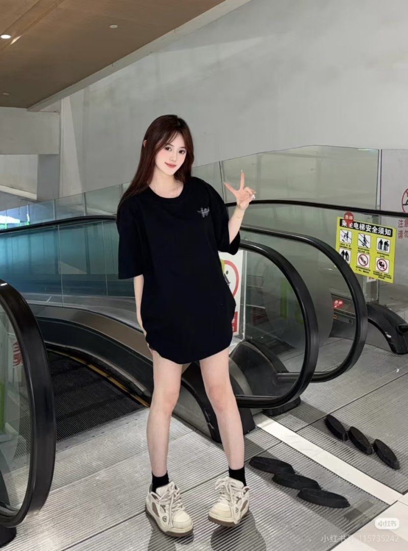 Black Oversized Short Sleeve T-Shirt view