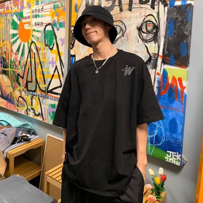 Black Oversized Short Sleeve T-Shirt view