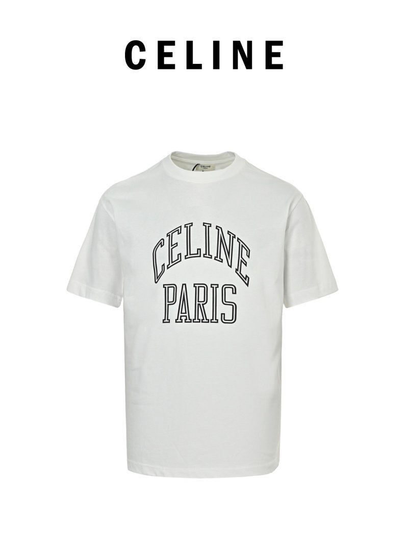 Celine Paris White Short Sleeve T-Shirt view