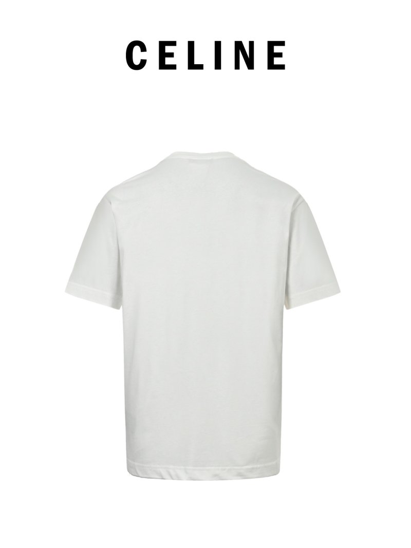 Celine Paris White Short Sleeve T-Shirt view