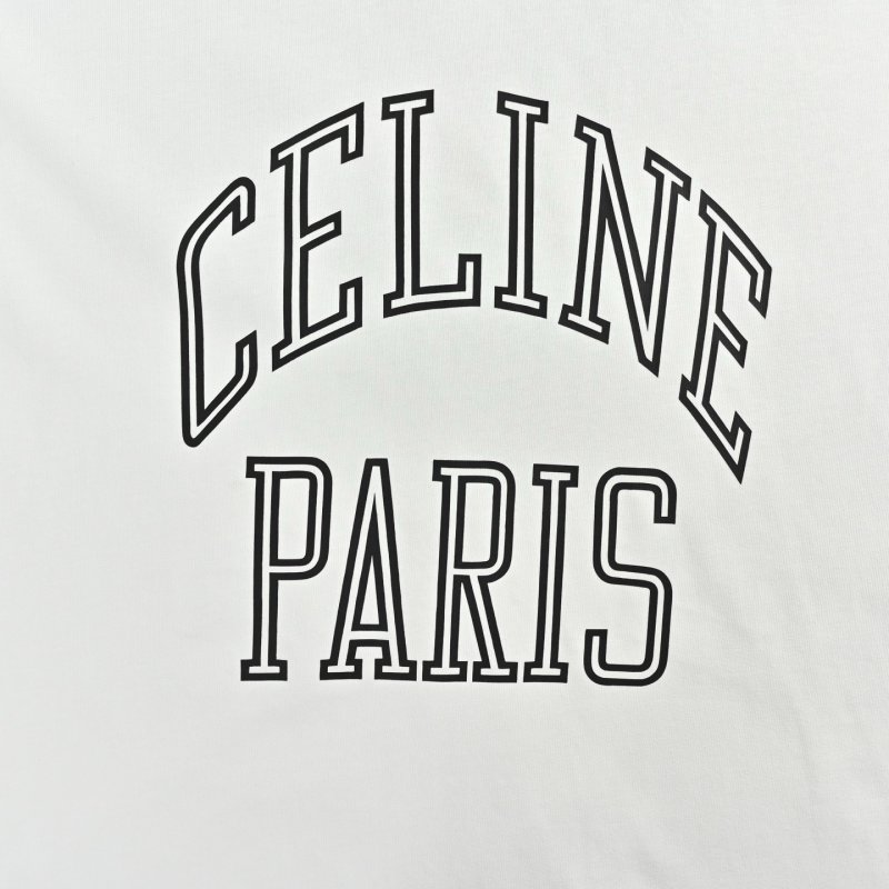 Celine Paris White Short Sleeve T-Shirt view